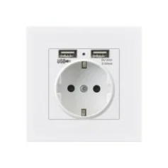 Toma de corriente con cámara espía Wifi 1080P y 2 puertos USB 5V 2A