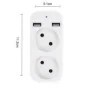 Regleta con cámara espía 1080P Wifi 2 puertos USB