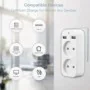 Regleta con cámara espía 1080P Wifi 2 puertos USB