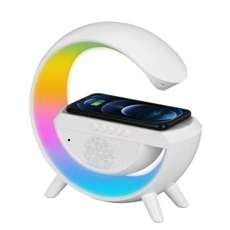 Altavoz Bluetooth lámpara cargador inducción cámara espía HD 1080P Wifi 