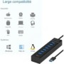 HUB USB 7 puertos cámara espía HD 1080P detección de movimiento Wifi 