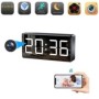 Reloj despertador con cámara espía Full HD 4K visión nocturna detección de movimiento WIFI