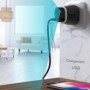 Cargador USB Cámara Espía 4K WiFi Visión Nocturna Blanco