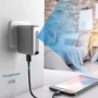 Cargador USB de pared cámara espía 4K WiFi detección de movimiento 