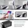 Despertador con cámara espía 4K Wifi visión de noche 