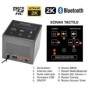 Radio despertador con altavoz Bluetooth y cámara espía WIFI Ultra HD 2K