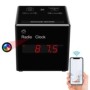 Radio despertador con altavoz Bluetooth y cámara espía WIFI Ultra HD 2K