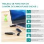 Memoria USB con cámara espía HD 1080P, grabadora de audio y detección de movimiento