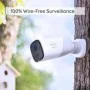 Conjunto de 2 cámaras de vigilancia inalámbricas para interior y exterior